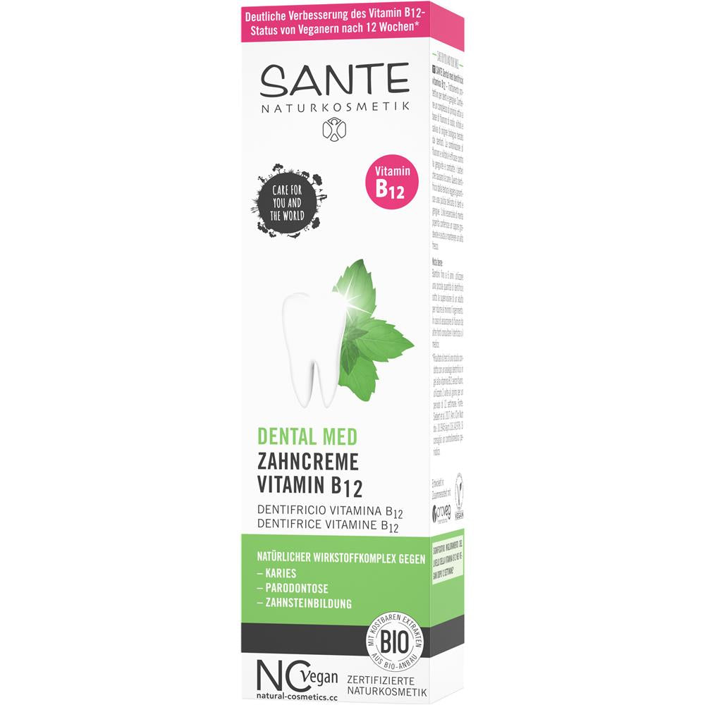 SANTE Dental Med Zahncreme Vitamin B12 – Natürliche Zahnpflege für gesunde Zähne und Zahnfleisch