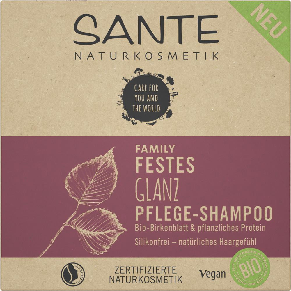 Sante Family Festes Shampoo Glanz – Strahlender Glanz mit Bio-Birkenblatt