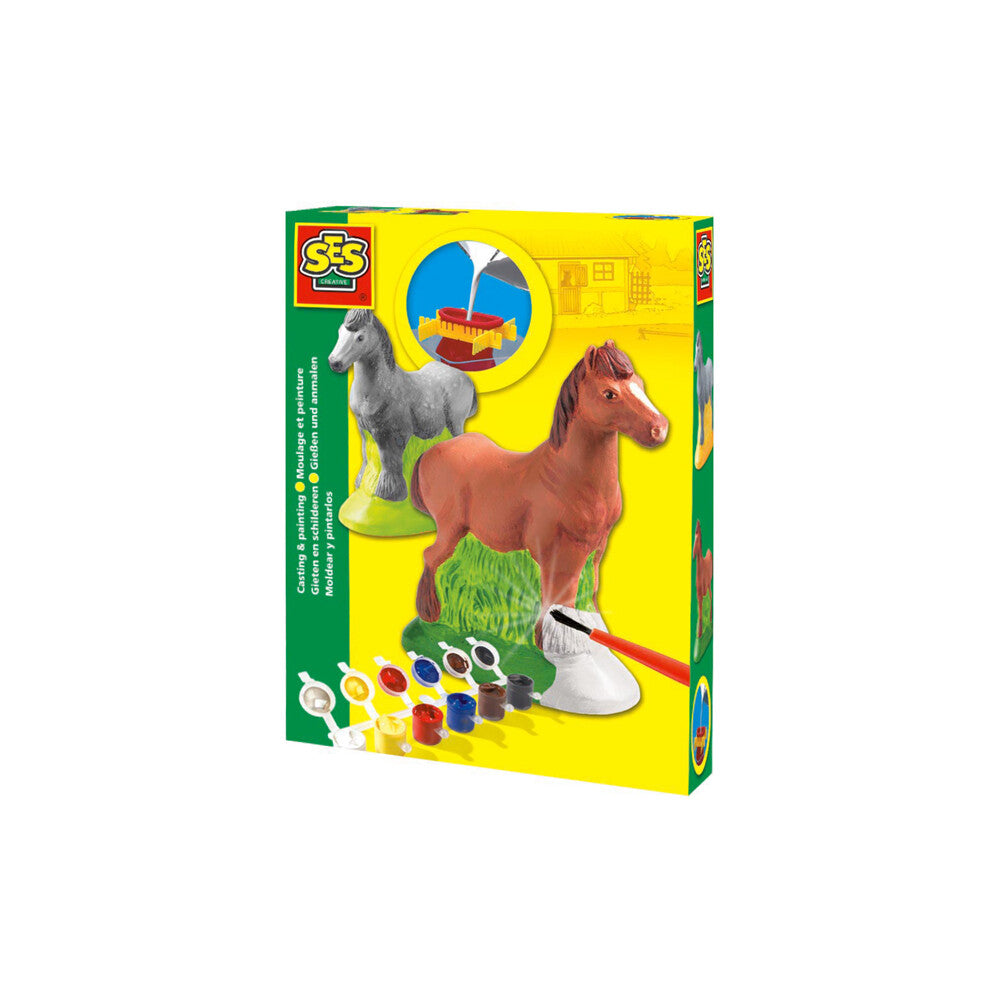SES Pferd Giessen und Malen – Kreativer 3D-Giess- & Malspass