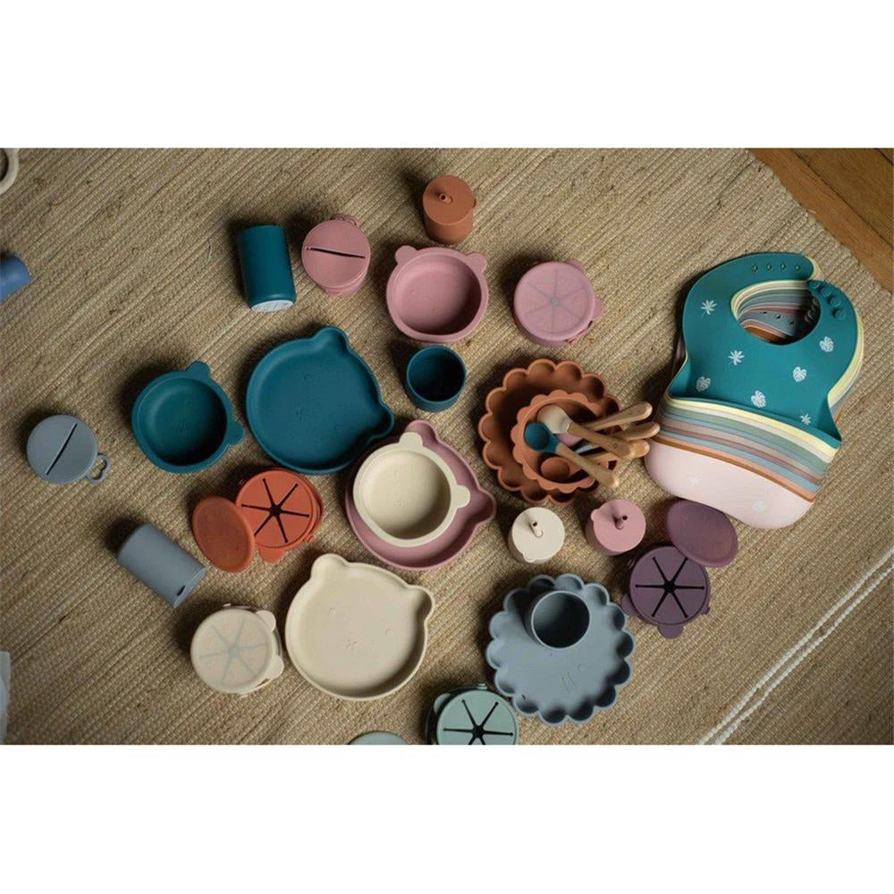 SOINA Silikonschüssel Aydan mit Saugnapf – Rutschfest & Sicher für Babys (Ivory)