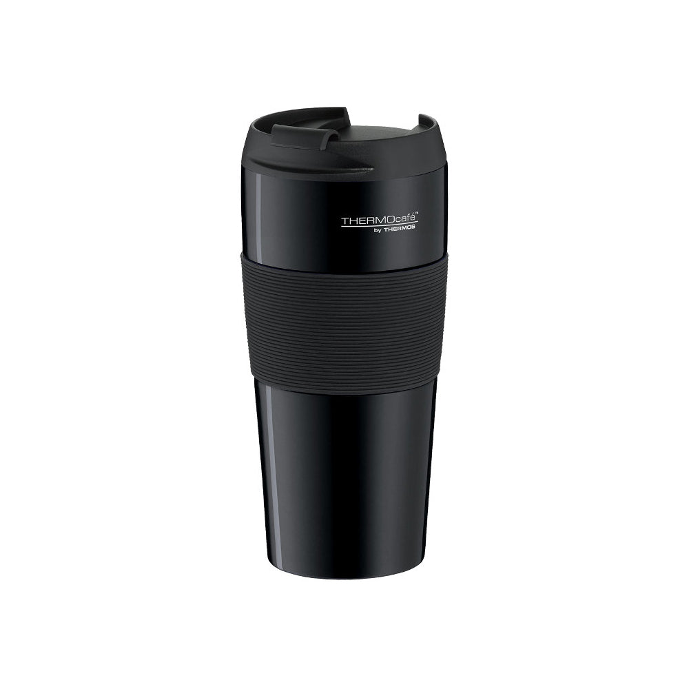 Thermos Isolierbecher ThermoPro 0.4 Liter, Edelstahl schwarz – Dein treuer Begleiter für heiße und kalte Getränke