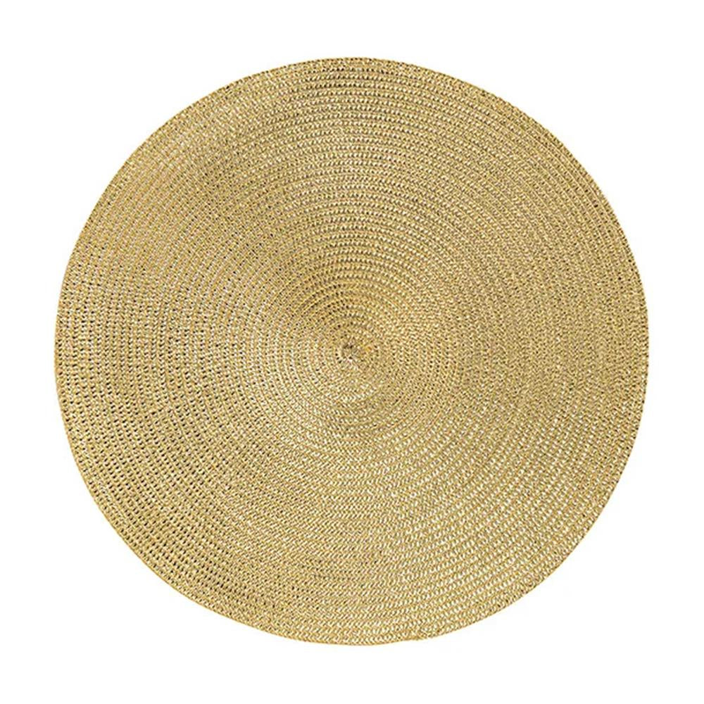 Tischset „Sunnig“ aus Kunststoff – Gold, Durchmesser 38 cm