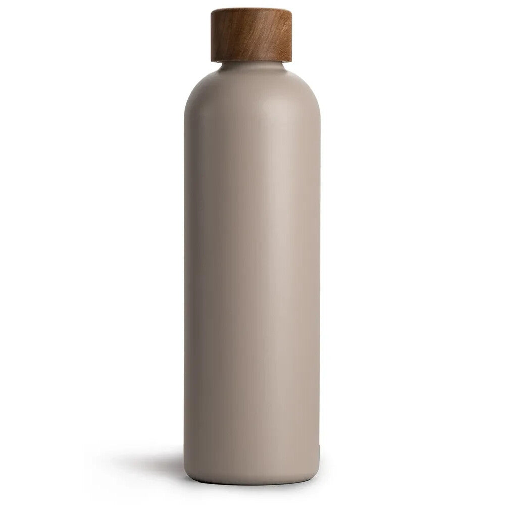Trinkflasche Edelstahl Wood Edition, 1000 ml, Mud Grey