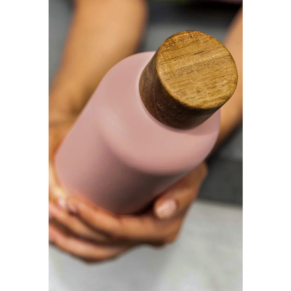 Trinkflasche Edelstahl Wood Edition, 1000 ml, Nude