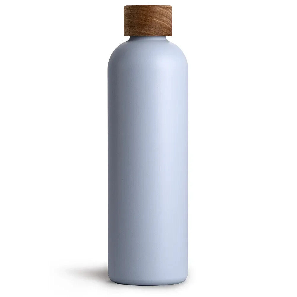 Trinkflasche Edelstahl Wood Edition, 1000 ml, Sky Blue