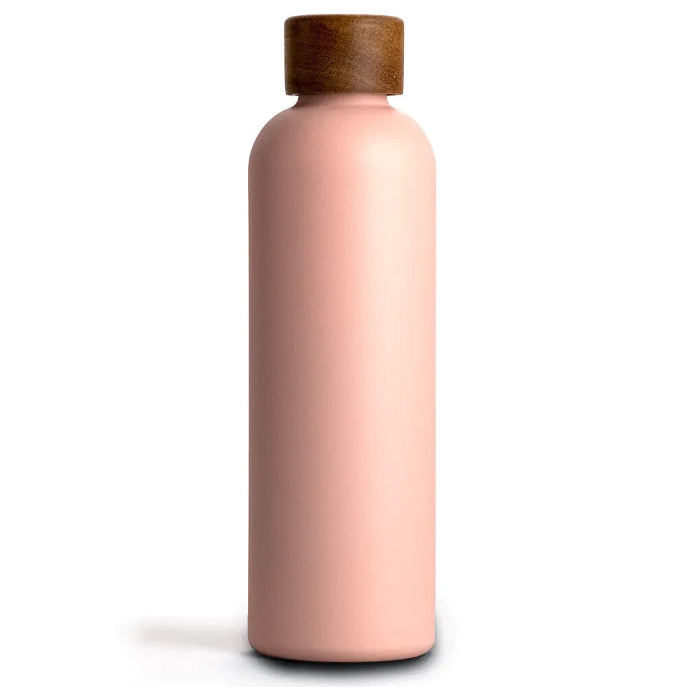 Trinkflasche Edelstahl Wood Edition, 750 ml, Nude