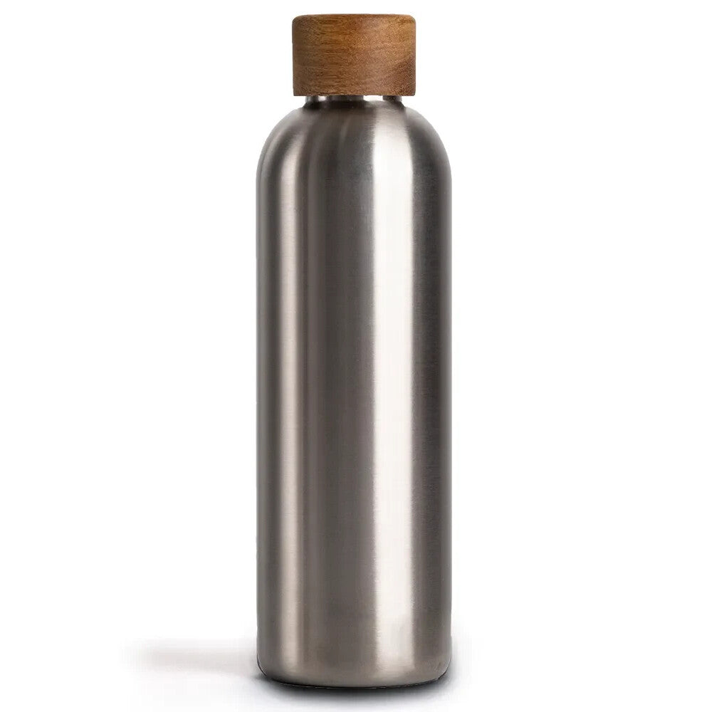 Trinkflasche Edelstahl Wood Edition, 750 ml, Stainless Steel