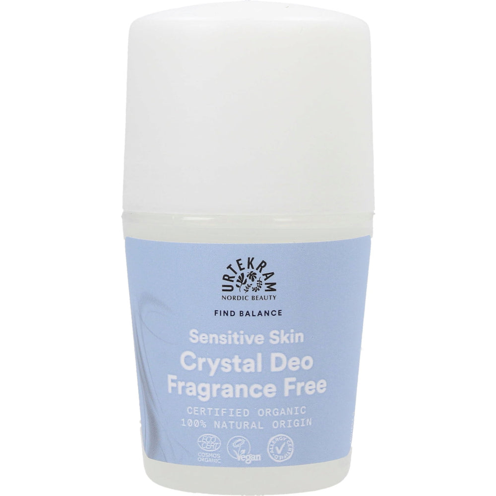 Urtekram Deo Roll On Crystal No Perfume – Sanfter Schutz für empfindliche Haut