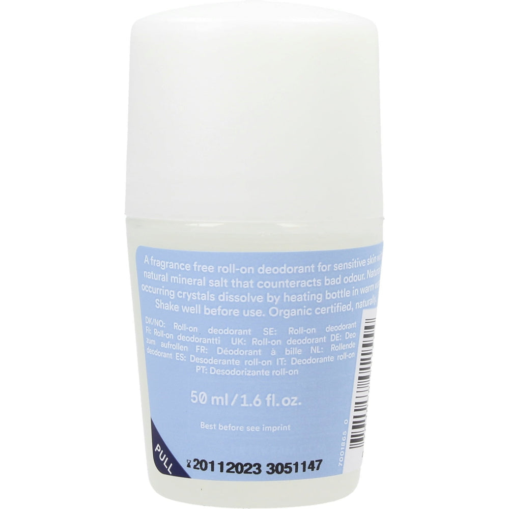 Urtekram Deo Roll On Crystal No Perfume – Sanfter Schutz für empfindliche Haut
