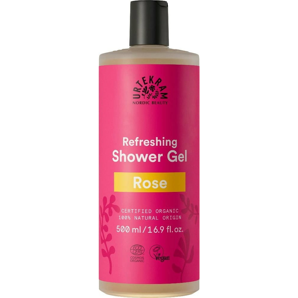 Urtekram Duschgel Rose, 500 ml – Verwöhnende Pflege mit dem Duft von Rosen
