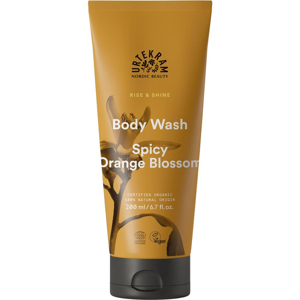 Urtekram Duschgel Spicy Orange Blossom, 200 ml – Frische und Pflege mit Orangenblüten