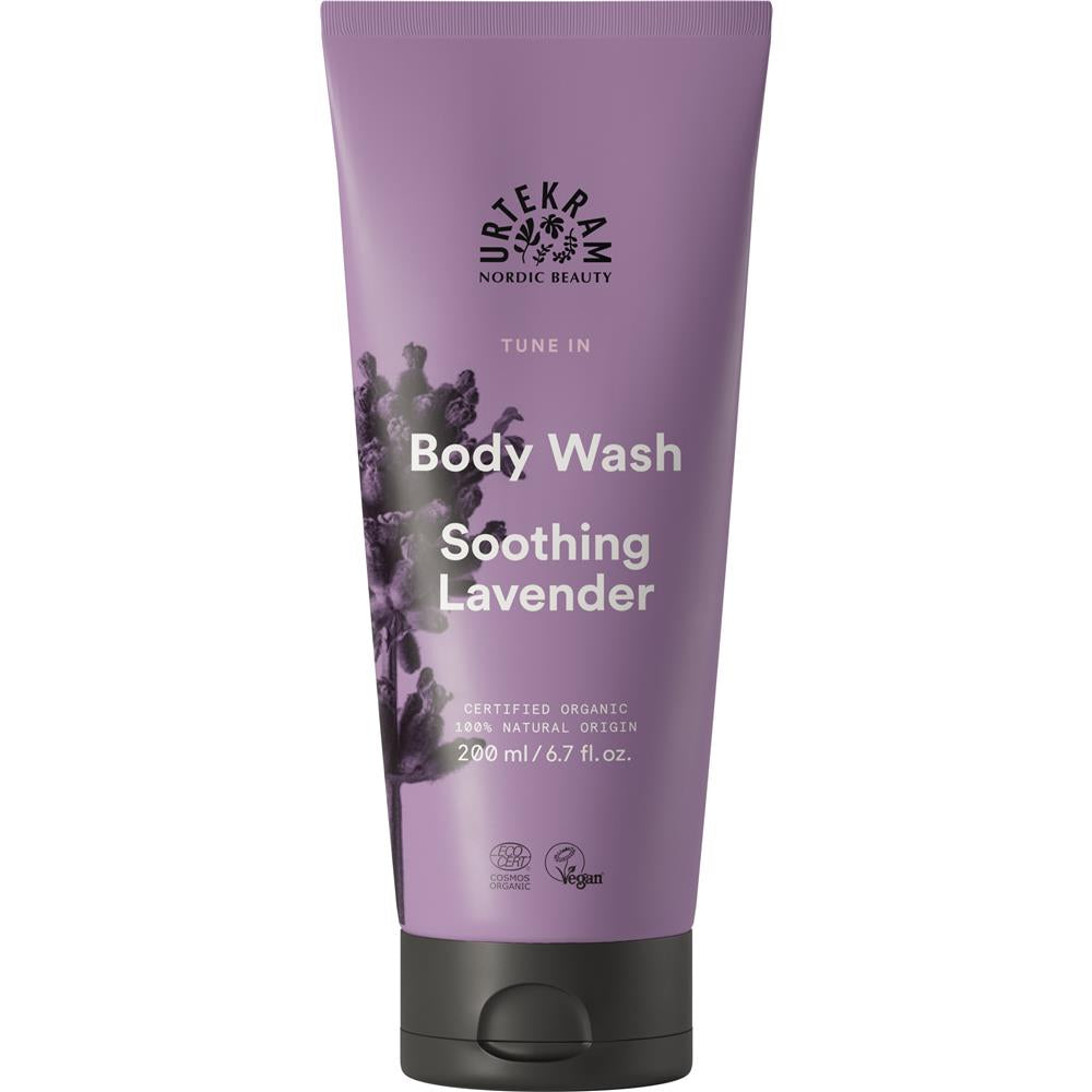 Urtekram Duschgel Tune In Lavender, 200 ml – Entspannende Pflege mit Lavendel