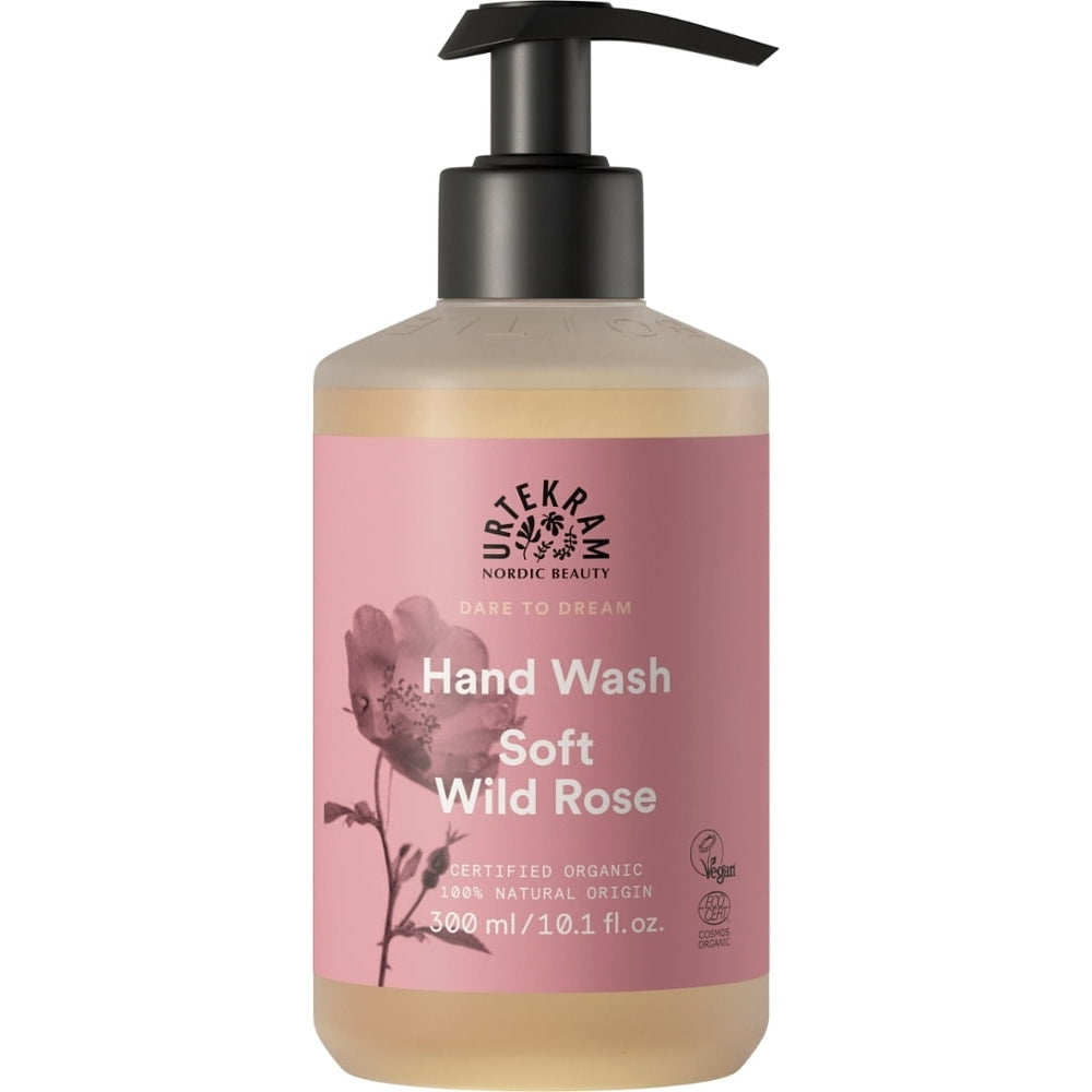 Urtekram Flüssigseife Soft Wild Rose – Sanfte Reinigung mit blumigem Wildrosenduft