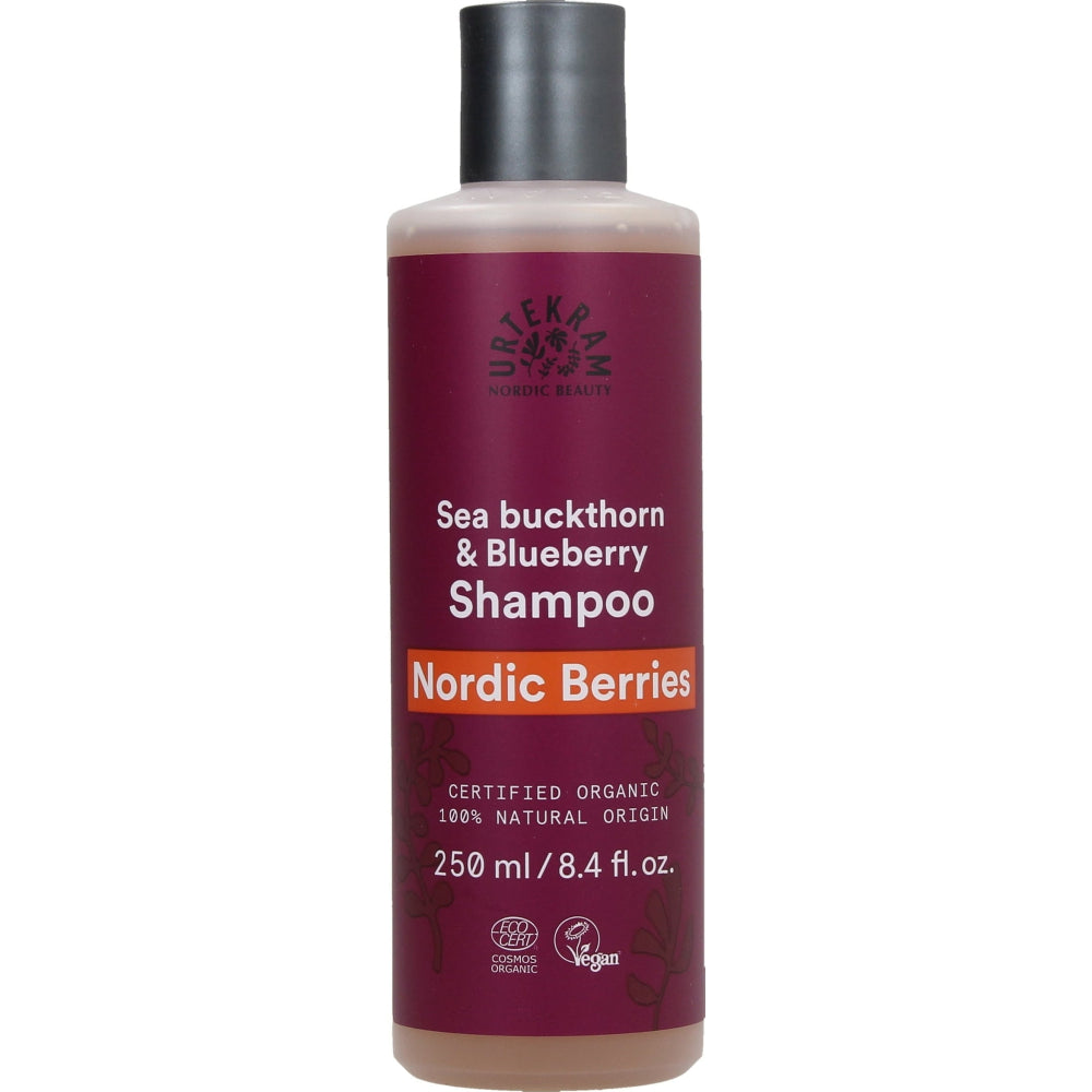 Urtekram Nordic Berries Shampoo – Regeneration & Feuchtigkeit für trockenes Haar, 250 ml