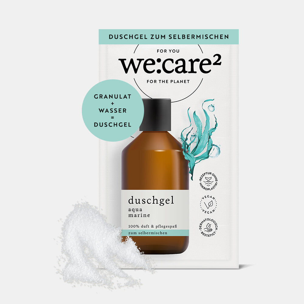 we:care² Duschgel-Granulat Aqua-Marine – #Mischmit