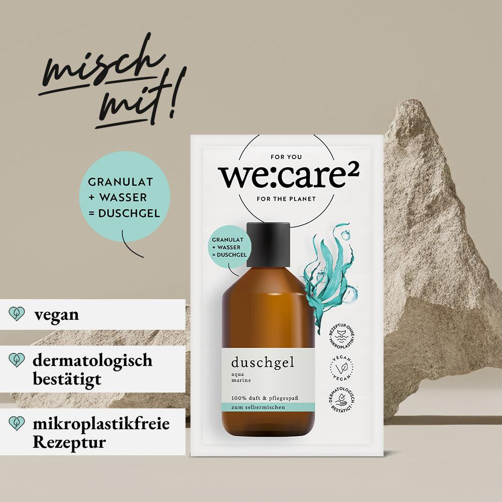we:care² Duschgel-Granulat Aqua-Marine – #Mischmit
