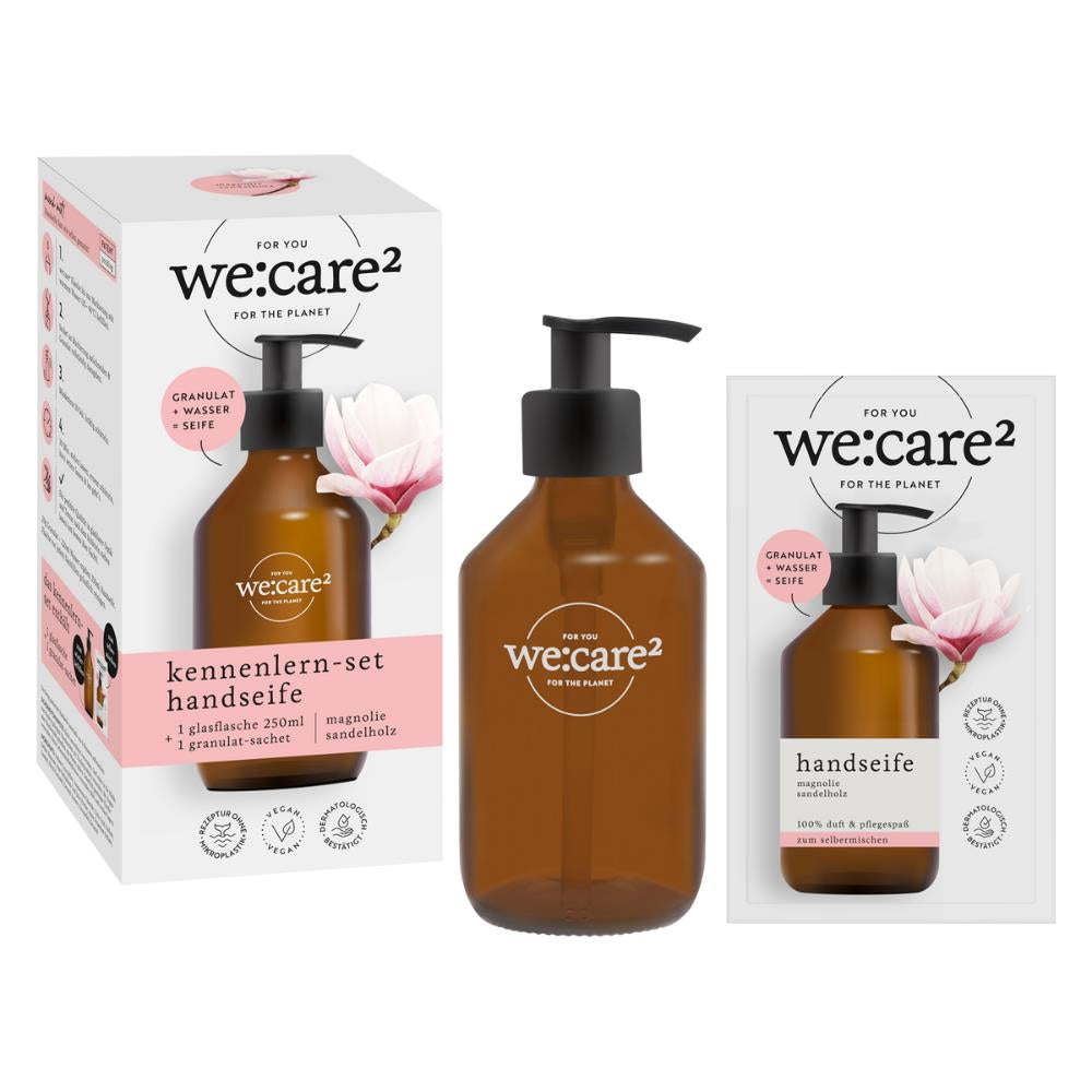 we:care² Kennenlern-Set Handseife – Magnolie & Sandelholz
