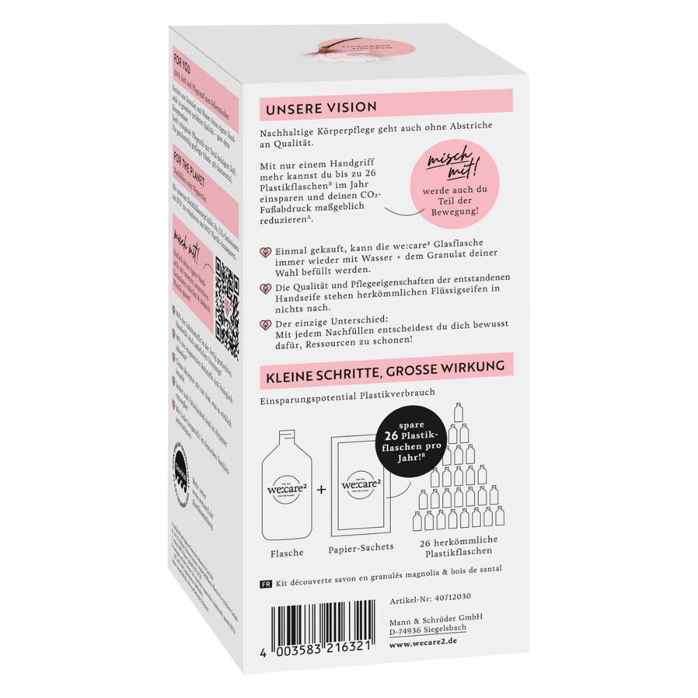 we:care² Kennenlern-Set Handseife – Magnolie & Sandelholz