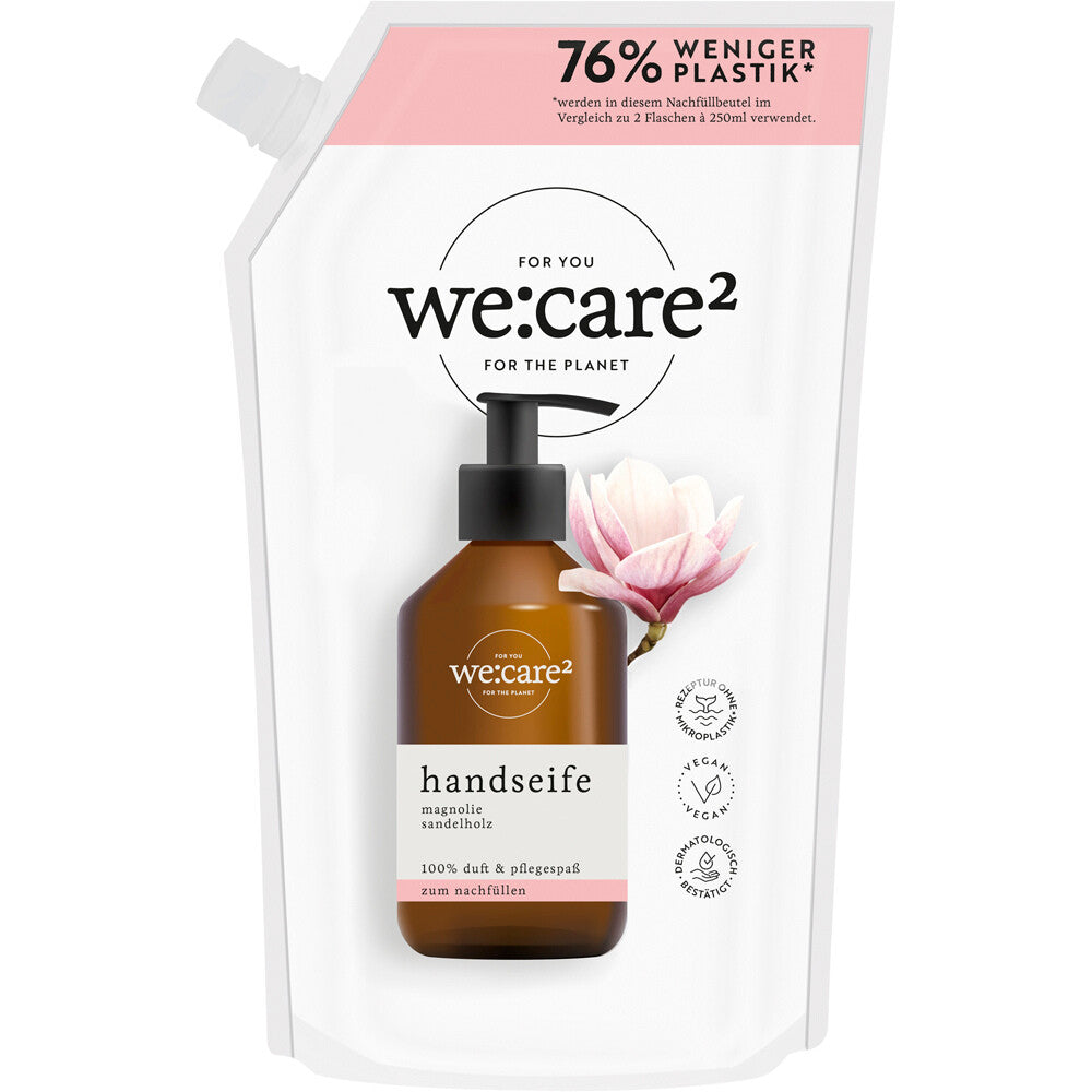 WE:CARE² Nachfüllbeutel Handseife – Magnolie & Sandelholz | 500 ml