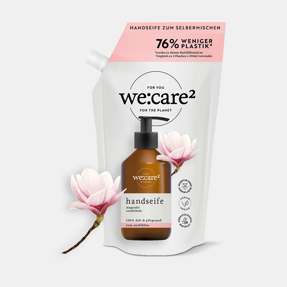 WE:CARE² Nachfüllbeutel Handseife – Magnolie & Sandelholz | 500 ml