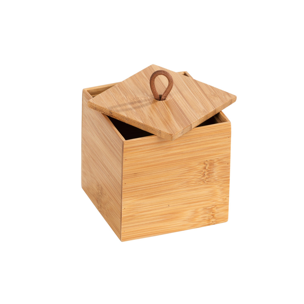 Wenko Badbox mit Deckel S – Natürliche Eleganz aus Bambus