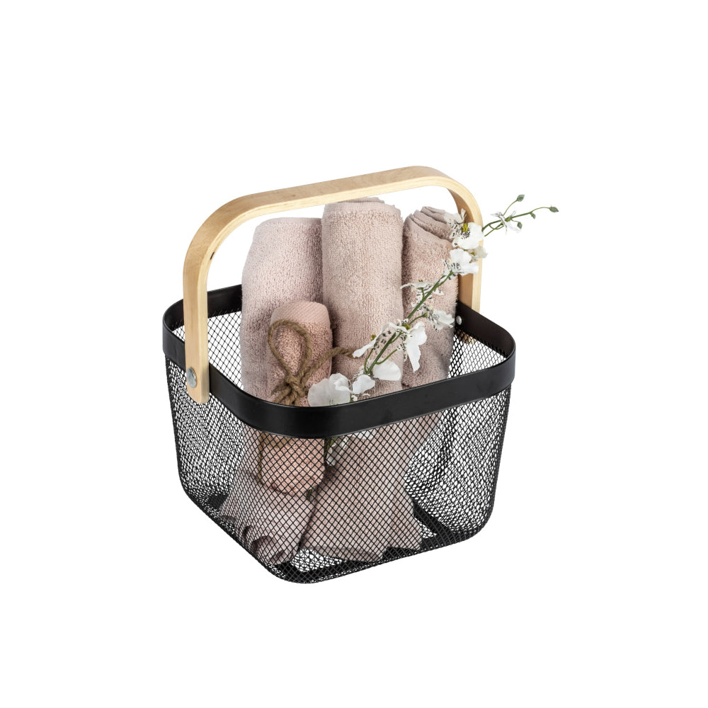 Wenko Badkorb mit Griff Bambusa