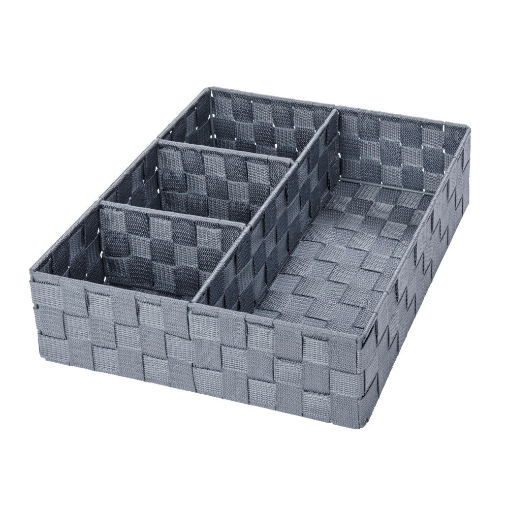 Wenko Badorganizer Adria , 4 Aufteilungen grau