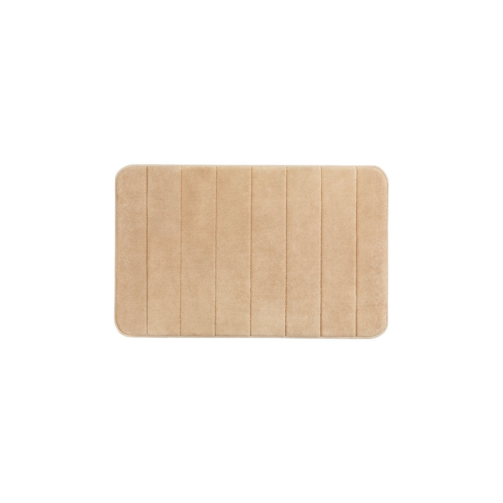 Wenko Badteppich Memory Foam Stripes – Eleganz in Sand