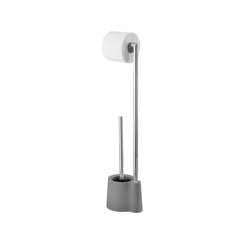 Wenko Edelstahl Stand WC-Garnitur – Modernes Design in Avola Grau