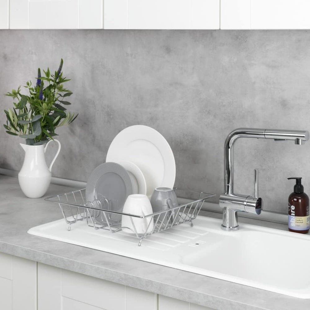 Wenko Geschirrabtropfkorb Verchromt