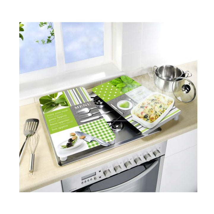 Wenko Glasabdeckplatten Univ. Menu 2, 2er Set