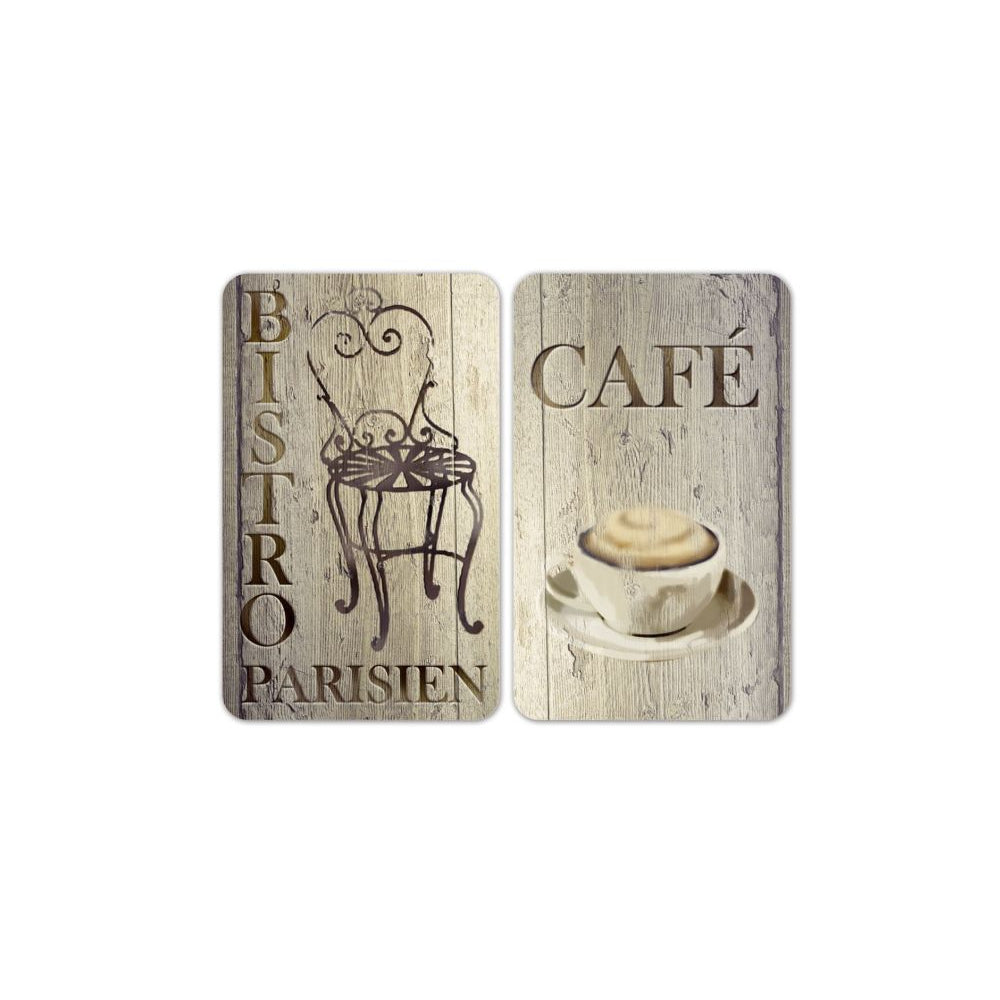 Wenko Glasabdeckplatten Universal, Bistro, 2er Set