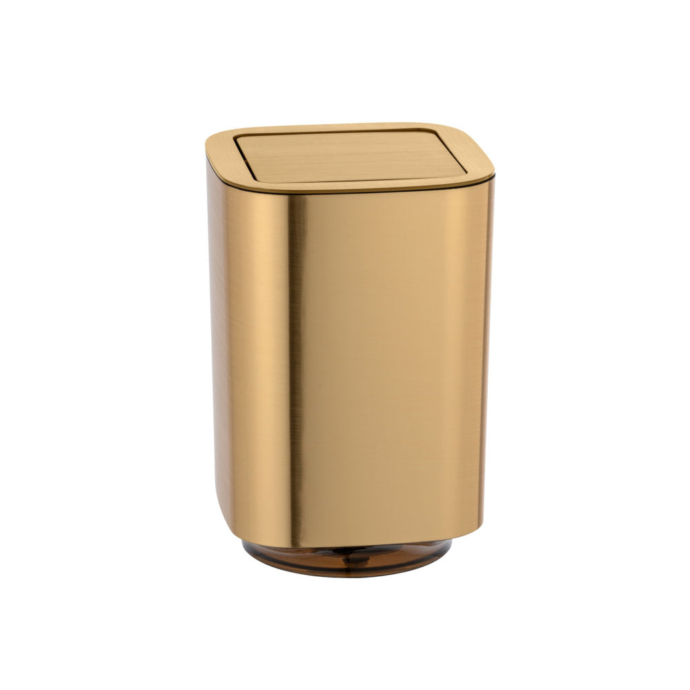 Wenko Kosmetikeimer Auron, 55 Liter – Goldene Eleganz für dein Bad
