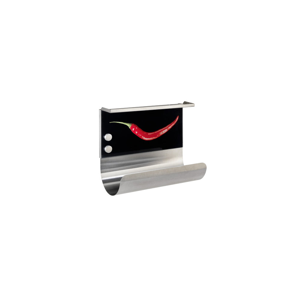 Wenko Magnetischer Rollenhalter mit Ablage Peperoni