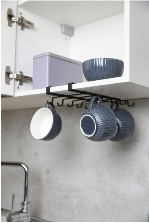 Wenko Schrankeinbau Tassenhalter, 2er, schwarz