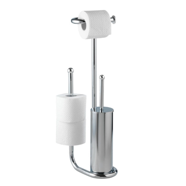 Stand WC-Garnitur Universalo Chrom mit Ersatzrollenhalter