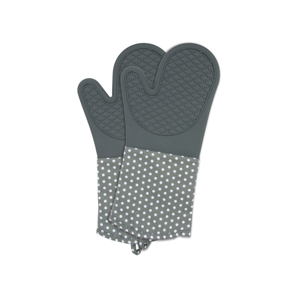 Wenko Topfhandschuhe Silikon, 2er Set – Grau/Weiß