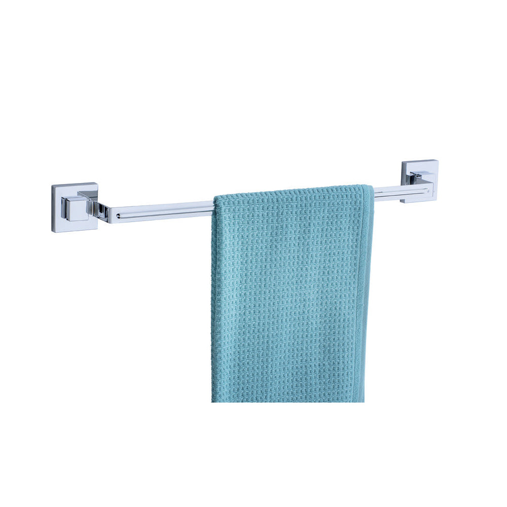 Wenko Vacuum-Loc® Quadro Edelstahl Badetuchstange Uno – Shiny
