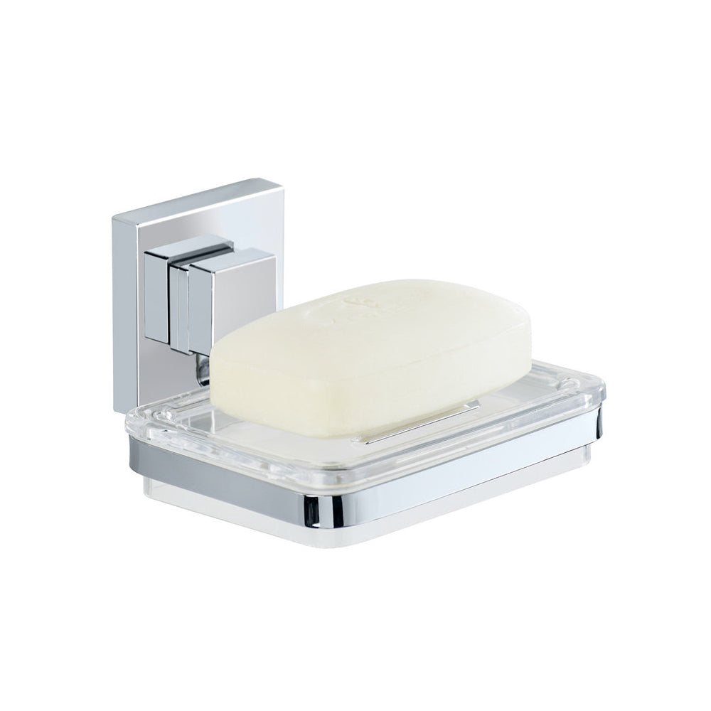 Wenko Vacuum-Loc® Quadro Edelstahl Seifenablage – Shiny