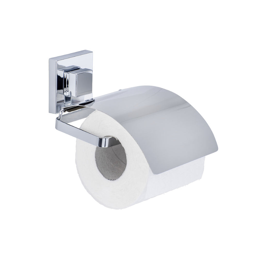 Vacuum-Loc® Edelstahl Toilettenpapierhalter Mod. Quadro – Befestigen ohne Bohren