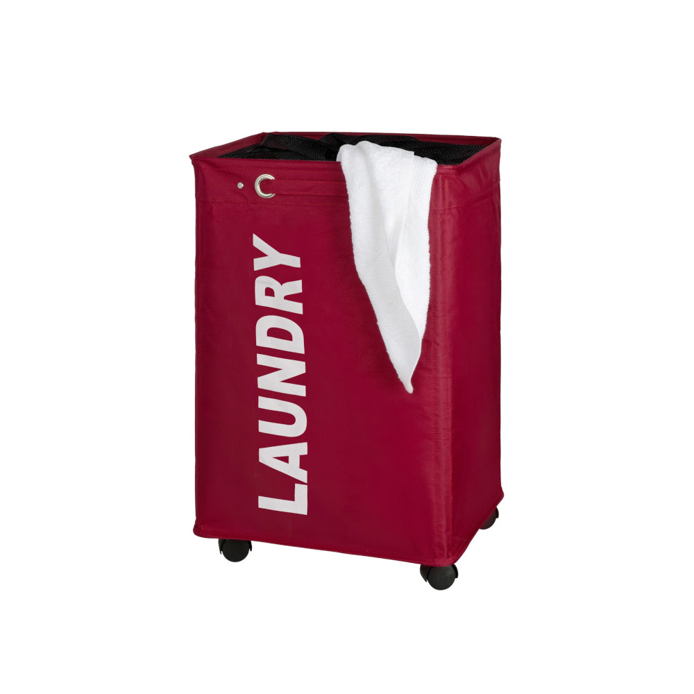 Wenko Wäschesammler Quadro, Rot – Praktisch und stilvoll für dein Zuhause