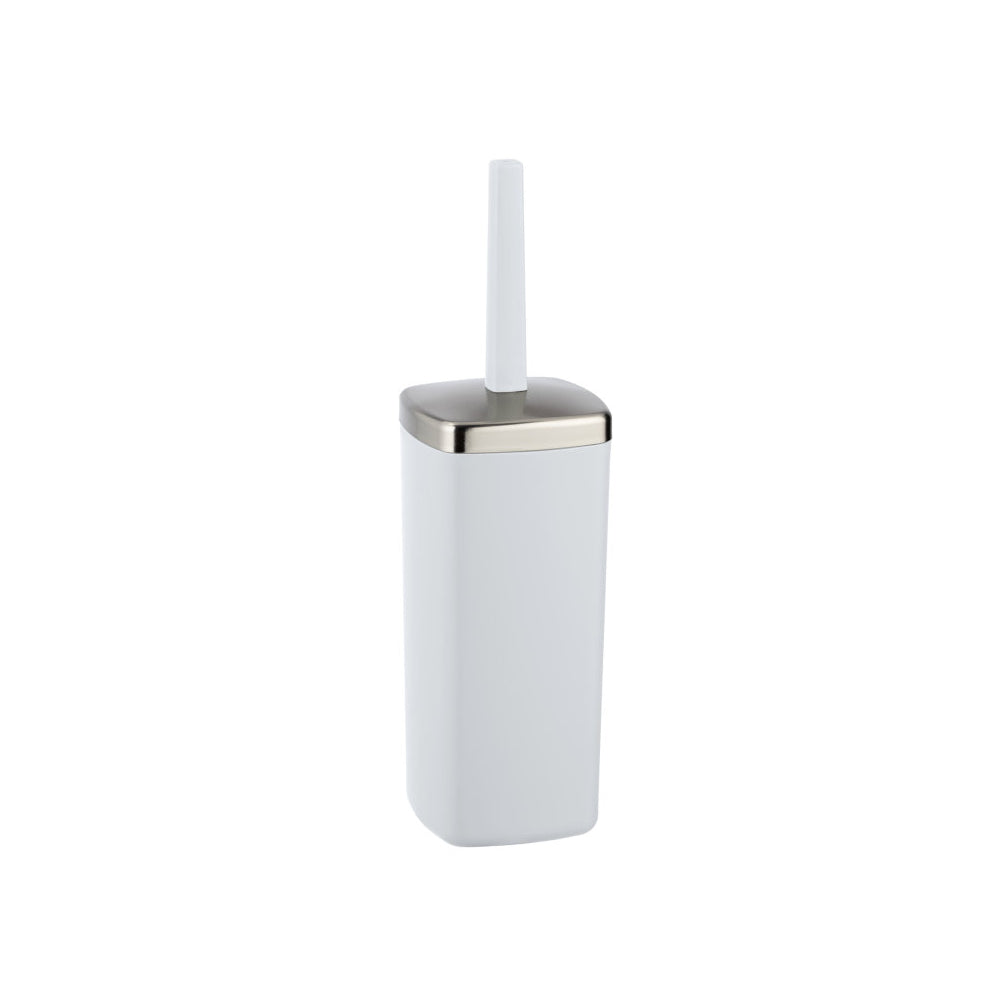Wenko WC-Garnitur Barcelona Weiß – Bruchsicheres Design und Hygienische Reinigung