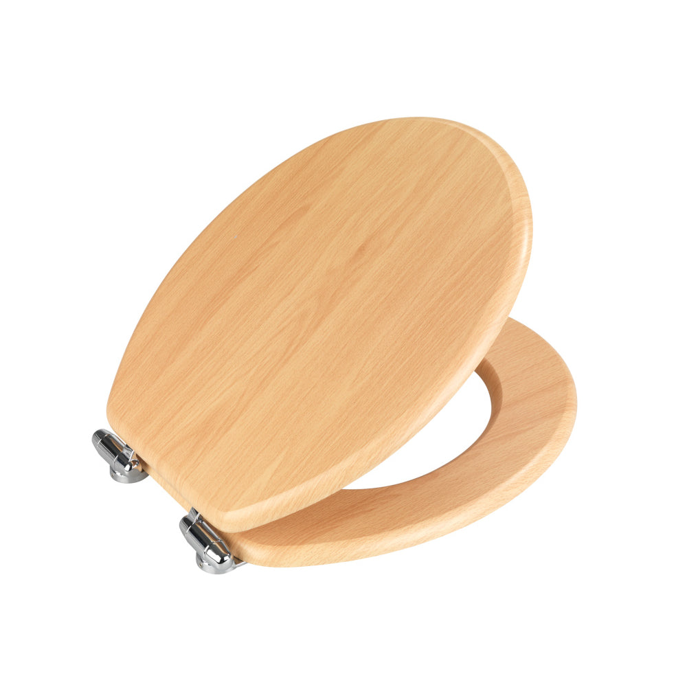 Wenko WC-Sitz Buche Natur – Natürliche Optik & Höchste Stabilität