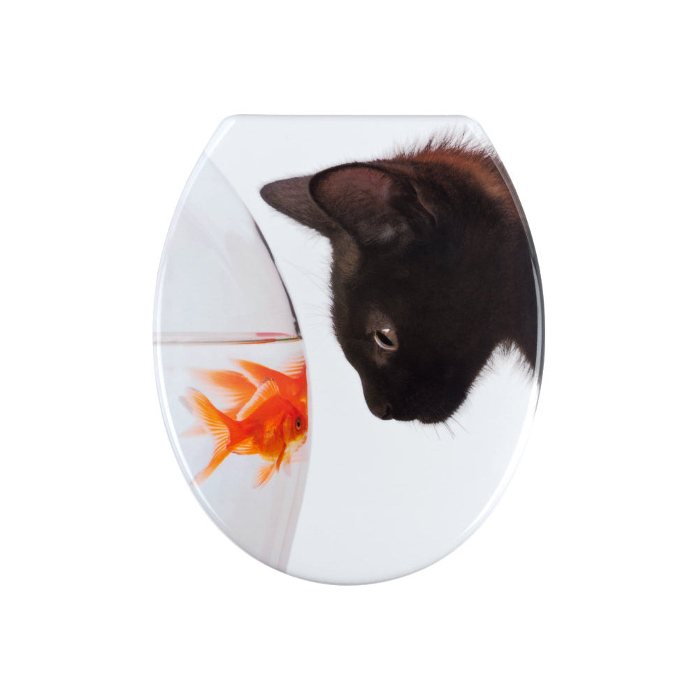 Wenko WC-Sitz Fish and Cat – Verspieltes Design & Höchste Qualität