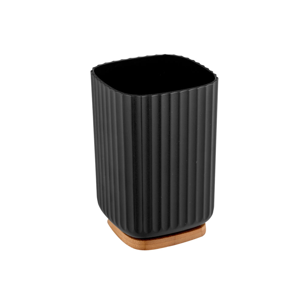 Wenko Zahnputzbecher Rotello, schwarz