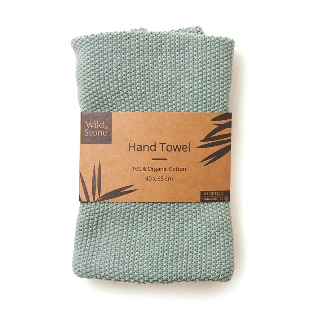 Wild & Stone Handtuch aus 100% Bio-Baumwolle, kompostierbar, moosgrün