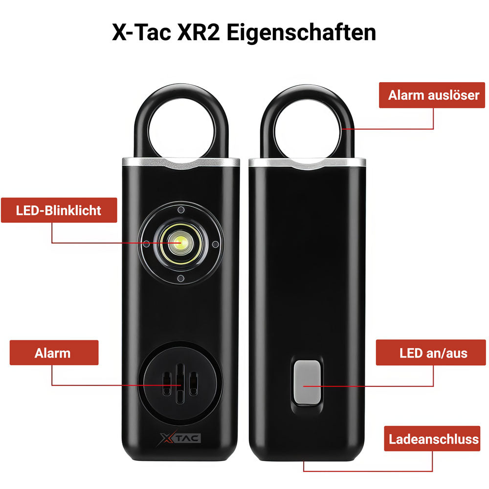 X-Tac XR2 Taschenalarm & Personenschutz Gerät