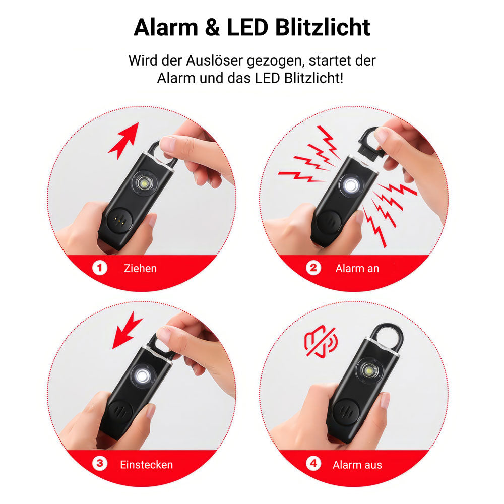 X-Tac XR2 Taschenalarm & Personenschutz Gerät