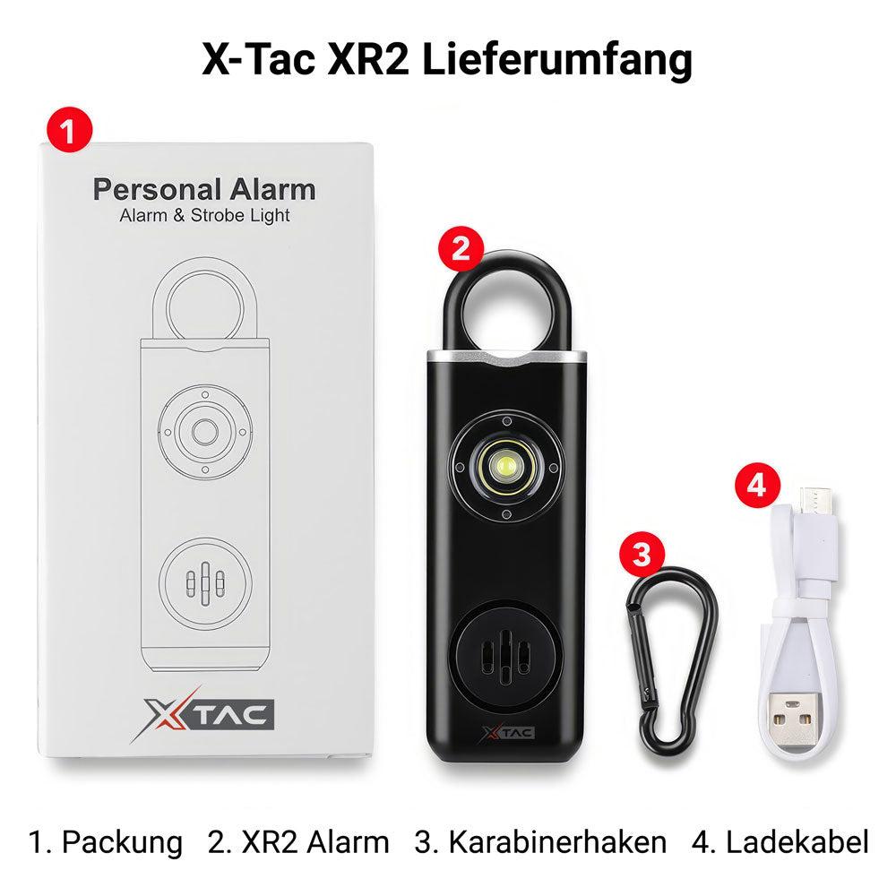X-Tac XR2 Taschenalarm & Personenschutz Gerät