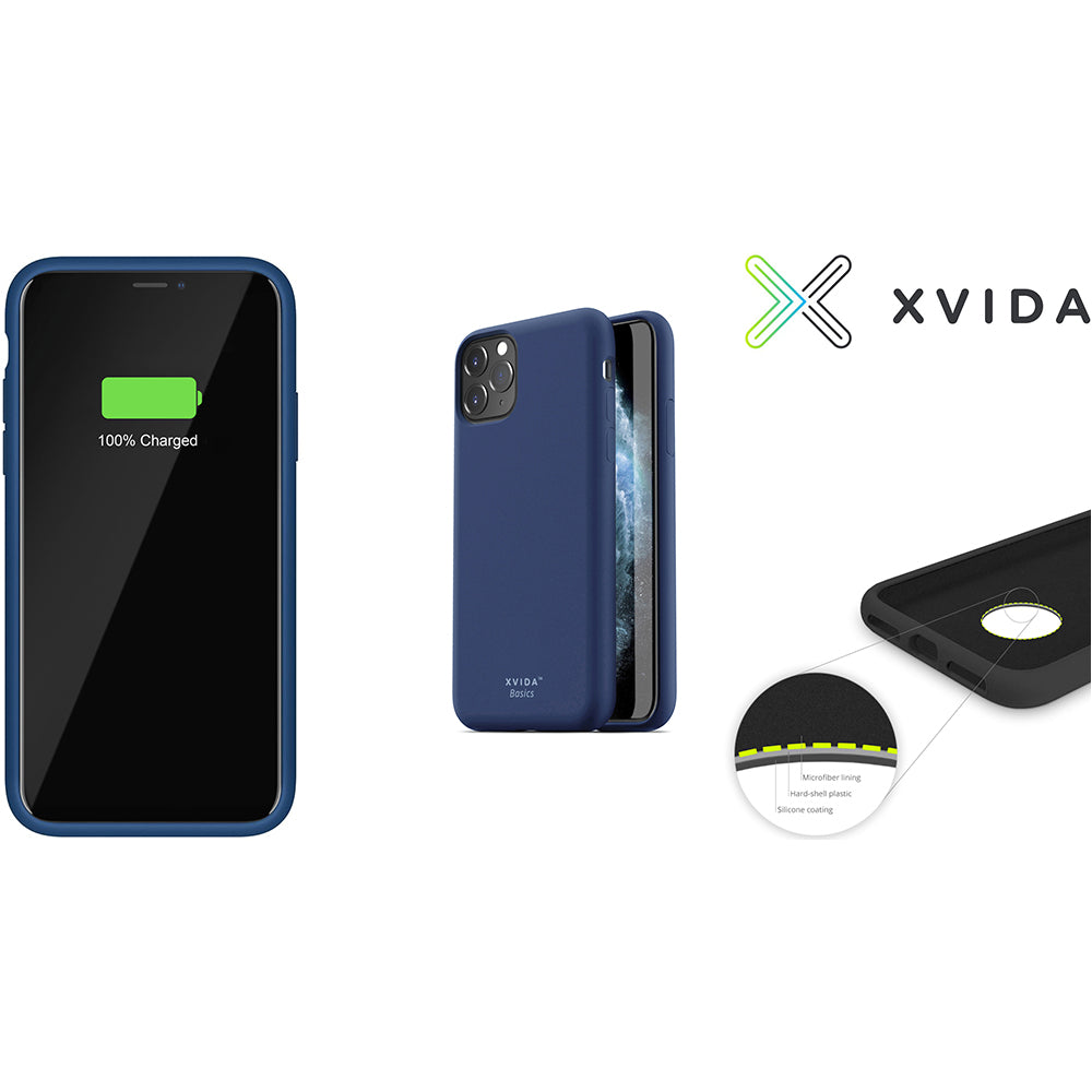 XVIDA Basics Magnetic Charging Case, iPhone 11 Pro Max, Blau
